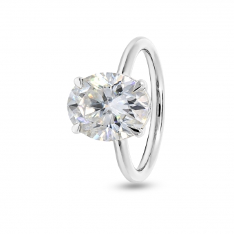 Golden Eternity Oval Ring