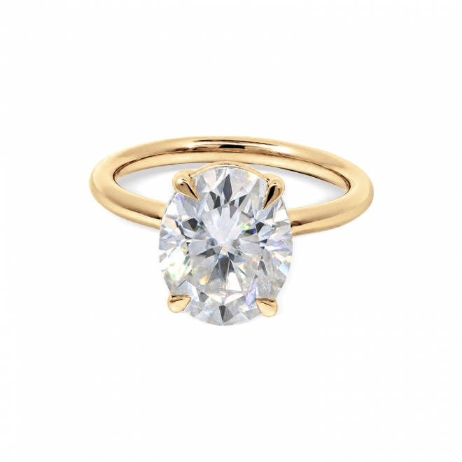 Golden Eternity Oval Ring