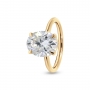 Golden Eternity Oval Ring