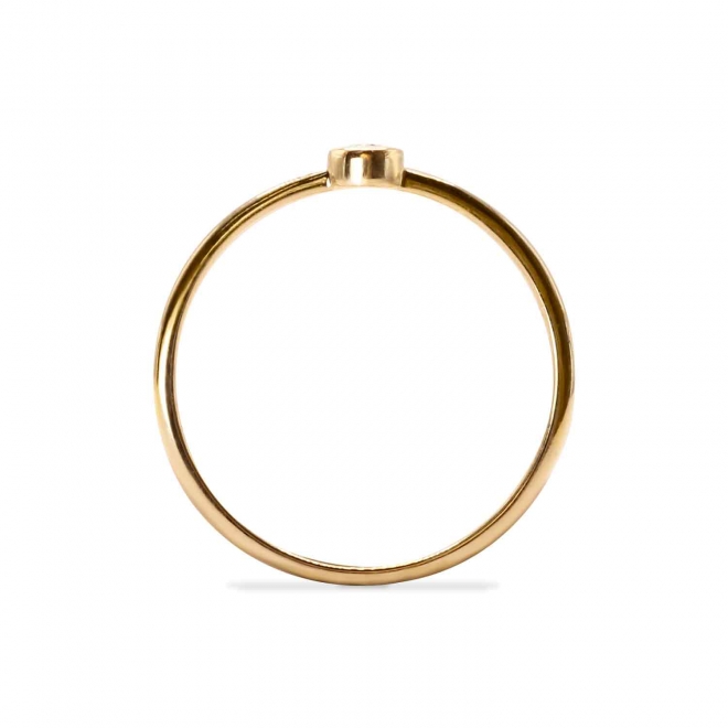 2.5mm Solitaire Gemstone Bezel Setting Ring