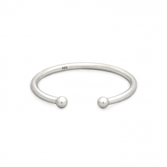 Open 2mm Gold Balls Ring