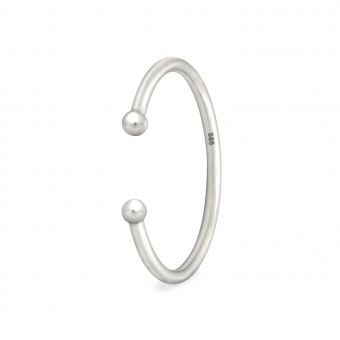 Open 2mm Gold Balls Ring