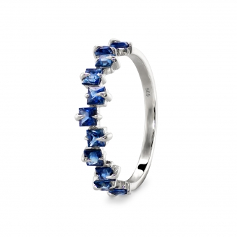 Princess Cut Diamonds Half-Band Ring