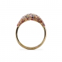 Multicolor Gemstones and Diamonds Gold Ring