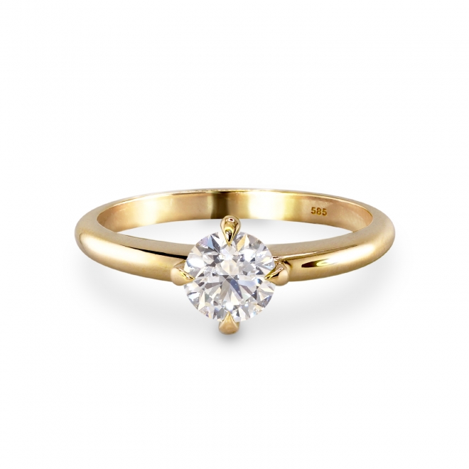 6mm Solitaire Engagement Ring