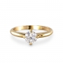 6mm Solitaire Engagement Ring