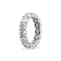 17 Oval Cut Diamonds Eternity Band Ring