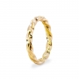 Gold Twisted Ring - 3mm Thickness