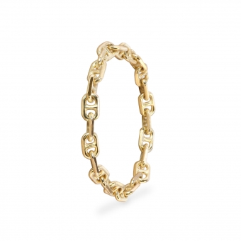 2.25mm Gold Cable Chain Ring