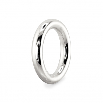 4mm Hollow Plain Gold Ring