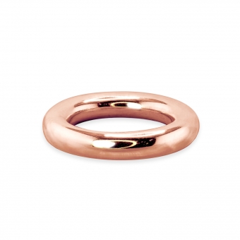 5mm Hollow Plain Gold Ring