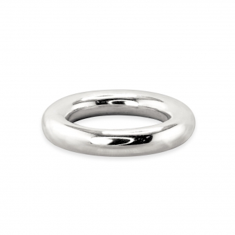 5mm Hollow Plain Gold Ring