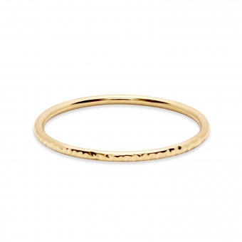 1.1mm Wire Hammer Finish Ring