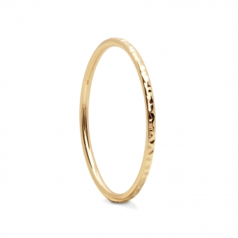 1.1mm Wire Hammer Finish Ring