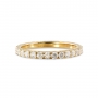Eternity 2mm Diamonds Pavé Gold Ring