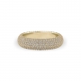 Multi row bombay pavé diamond eternity band