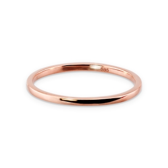 1.3mm Classic Plain Gold Ring
