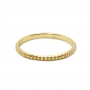 Small Rectangular Surface Gold Ring