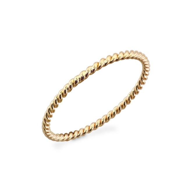 1.2mm Wire Braid Plain Ring