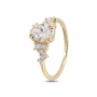 Golden Radiance Diamond Ring