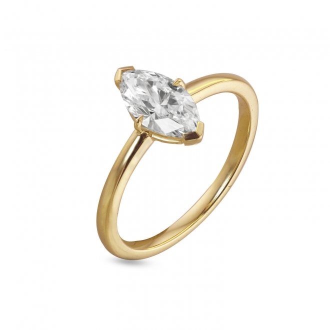 Marquise engagement ring