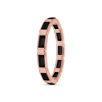 Baguette cut bezel set eternity ring