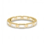 Baguette cut bezel set eternity ring