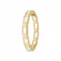 Baguette cut bezel set eternity ring