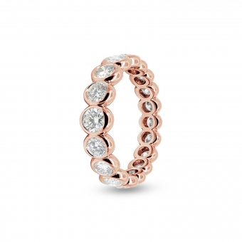 Golden Oval Eternity Ring