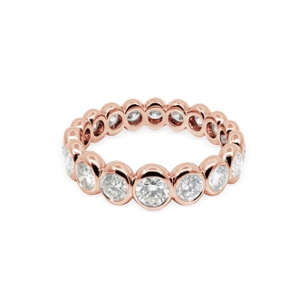 Golden Oval Eternity Ring