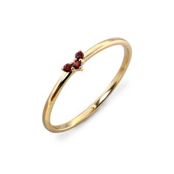 Ruby Heart Set Ring