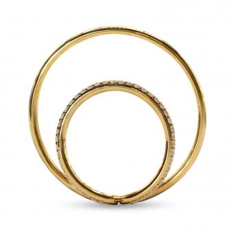 Dual Ring with Diamonds