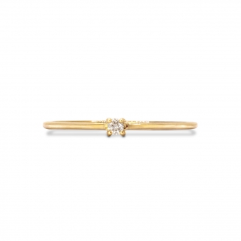 Solitaire Ring with 2mm Gemstone Prong Setting