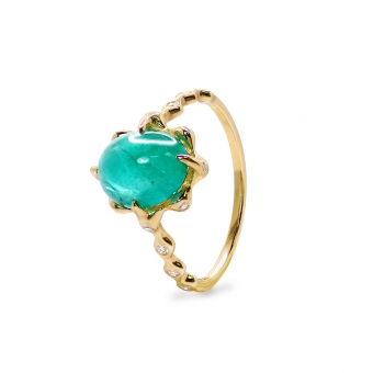 Solitaire Emerald Ring