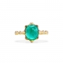 Solitaire Emerald Ring