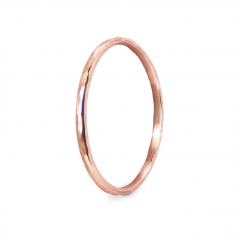 Hammered Plain Ring