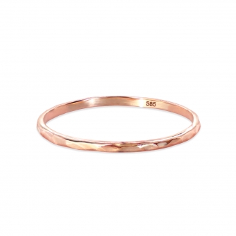 Hammered Plain Ring