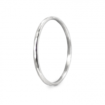 Hammered Plain Ring