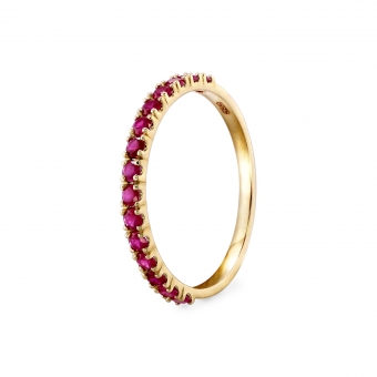 2mm Diamonds Pavé Gold Ring