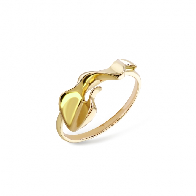 Flame Gold Ring