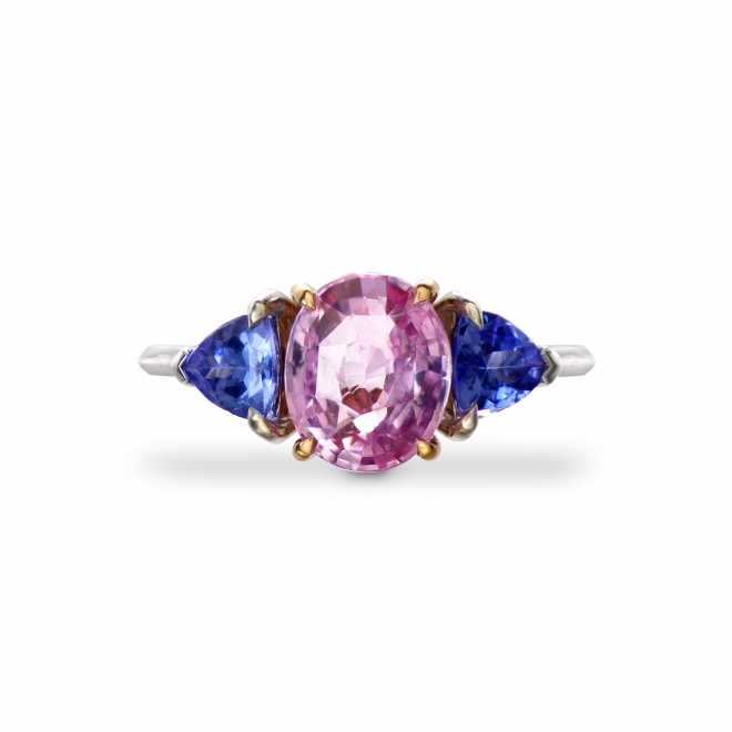 Natural Padparadscha Sapphire Oval Gemstone Ring