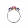 Natural Padparadscha Sapphire Oval Gemstone Ring