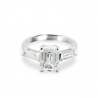 Emerald Cut Engagement Ring