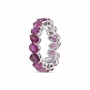 Mix shapes Ruby eternity ring
