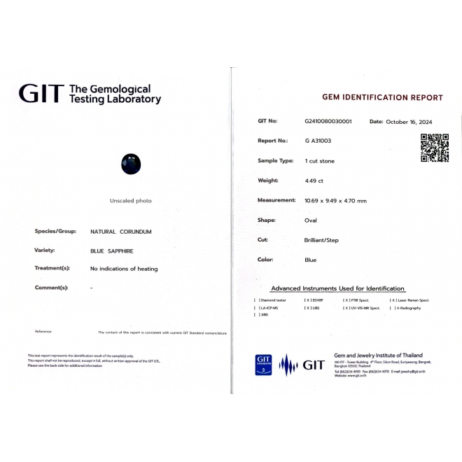 4.49ct Oval Blue Sapphire Outer Space Gold Ring