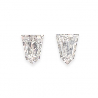 1.02ct Pair Loose Diamond Stones Bullet Shape