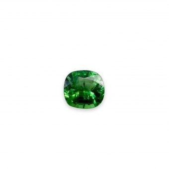 Loose Tsavorite Eye Clean 0.54ct Cushion Cut Gemstone