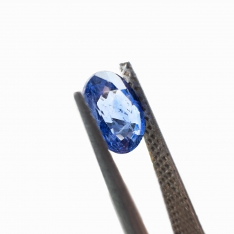 Loose Cornflower Blue Sapphire 0.92ct Oval Shape Gemstone