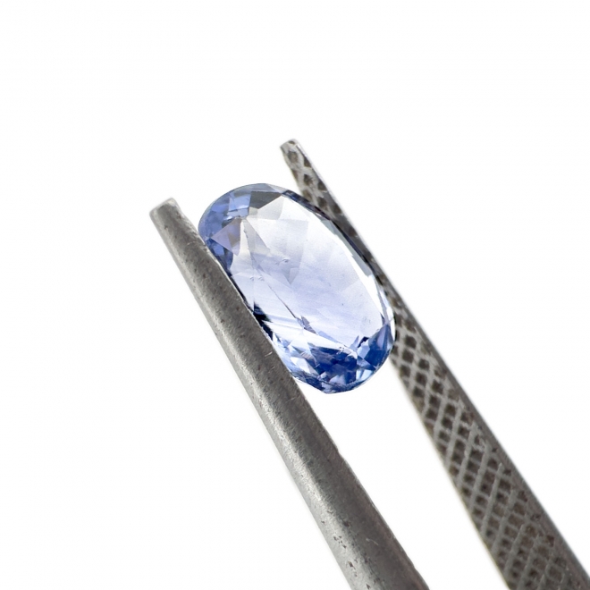 Loose Violetish-Blue Sapphire 1.24ct Oval Shape Gemstone