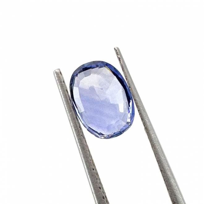Loose Violetish-Blue Sapphire 1.24ct Oval Shape Gemstone